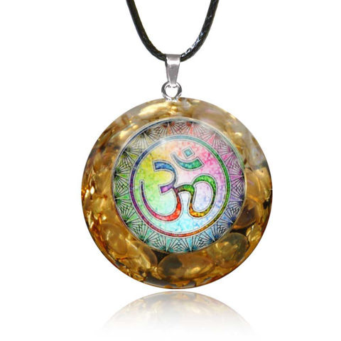 Picture of Mulany MN507 Moonstone Orgone EMF Protection Necklace