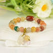 Picture of Mulany MB201 Natural Stone & Jade Gourd Charm Healing Bracelet
