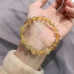 Picture of Mulany MB206 Golden Rutilated Quartz & Citrine Healing Bracelet