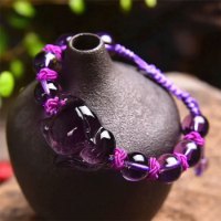 Hình ảnh Vòng Tay Phong Thủy Mulany MB210 Thạch Anh Hồ Ly Tím