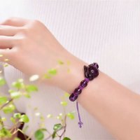 Hình ảnh Vòng Tay Phong Thủy Mulany MB210 Thạch Anh Hồ Ly Tím