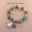 Picture of Mulany MB213 Natural Jade Gourd Charm Healing Bracelet