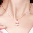 Picture of Mulany NL401 Crystal Opal Rose Gold Necklace