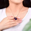 Picture of Mulany NL402 Amethyst Blessing Bag Necklace