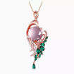 Picture of Mulany NL411 Emerald Phoenix Pendant Necklace