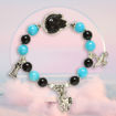 Picture of Mulany MB8045 Obsidian Jade With Fox Charm Healing Bracelet