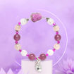 Picture of Mulany MB8049 Strawberry Quartz With Ruby Pixiu Charm Healing Bracelet