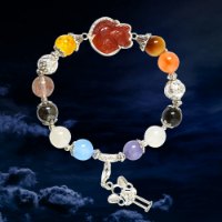 Picture of Mulany MB8057 Multicolor Stone With Fox Charm Healing Bracelet