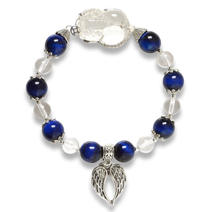 Picture of Mulany MB8059 Blue Tiger Eye With Pixiu Charm Healing Bracelet