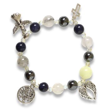 Picture of Mulany MB8063 Jade Glow In The Dark Healing Bracelet
