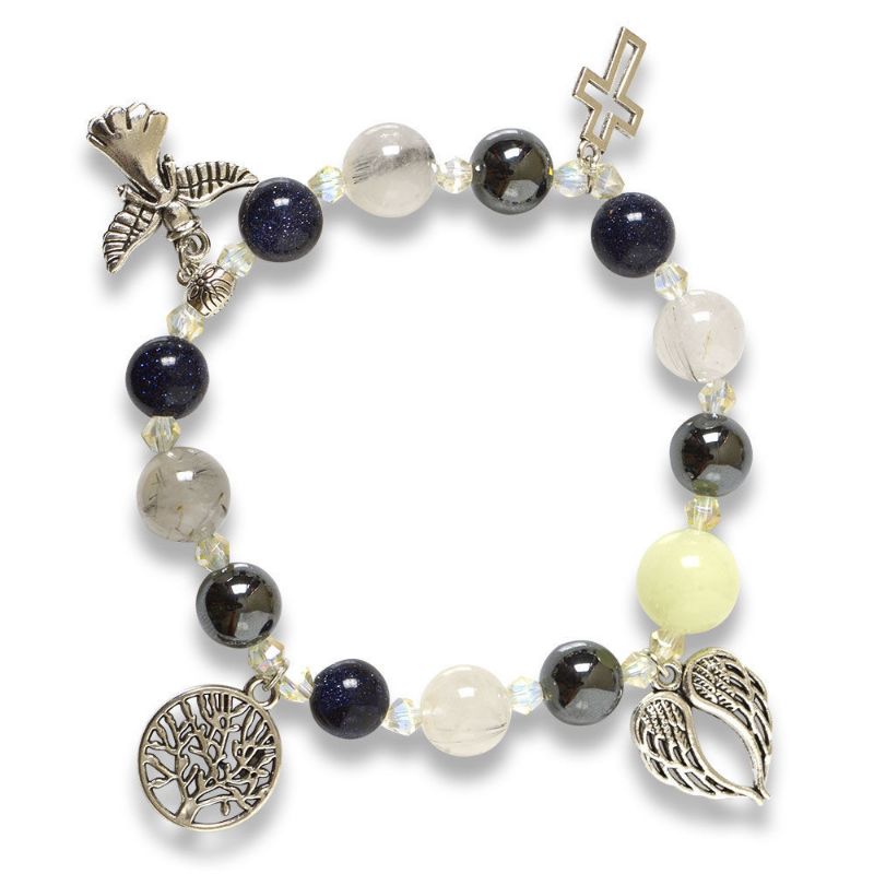 Picture of Mulany MB8063 Jade Glow In The Dark Healing Bracelet