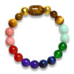 Picture of Mulany MB8071 Natural Stone 7 Chakras Healing Bracelets