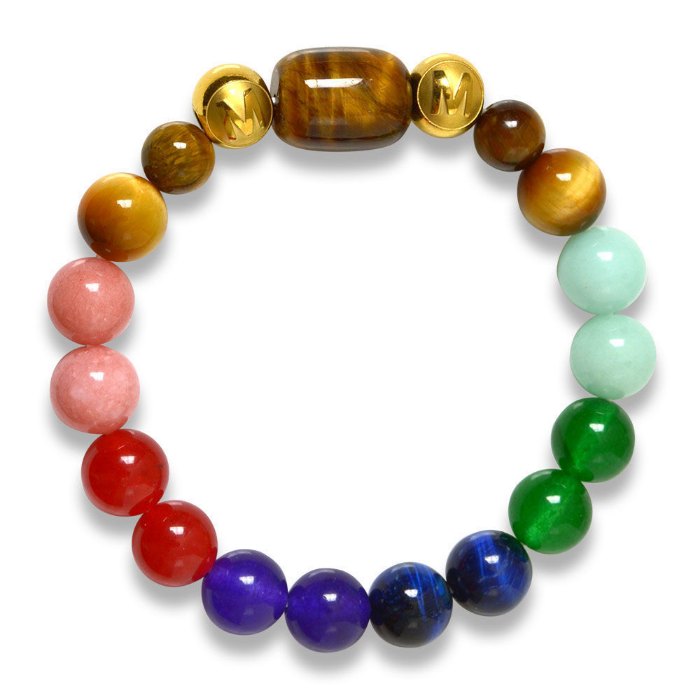 Hình ảnh Vòng Tay Mulany MB8071 Đá Thiên  Nhiên 7 Luân Xa 