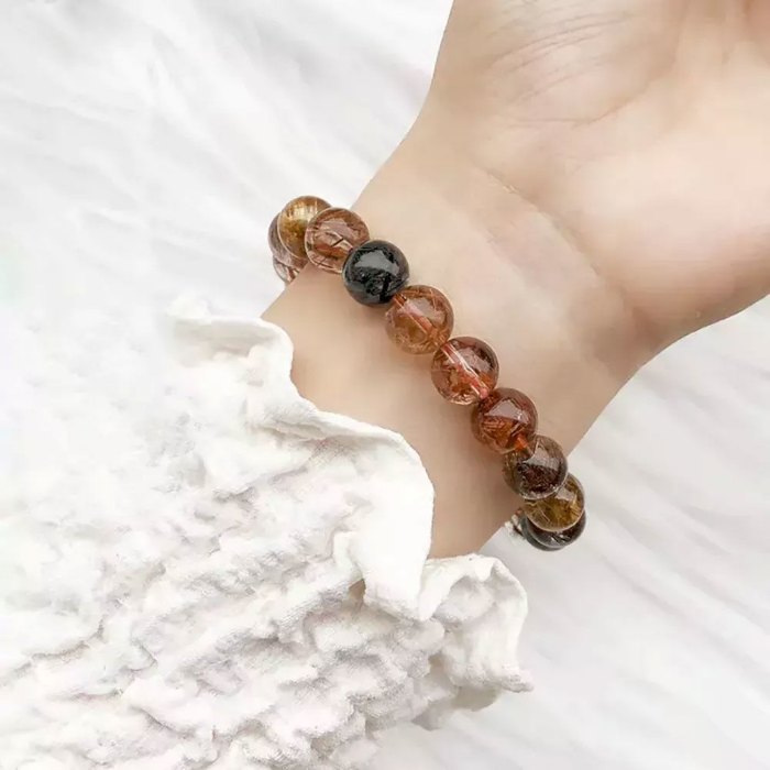 Picture of Mulany MB7002 Rutilated Quartz Healing Bracelet