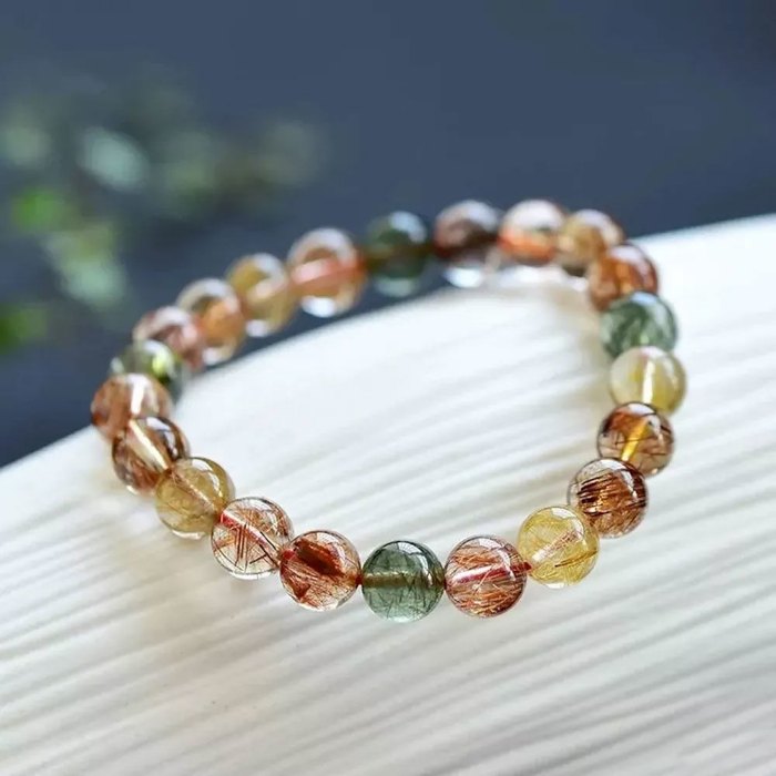 Picture of Mulany MB7002 Rutilated Quartz Healing Bracelet