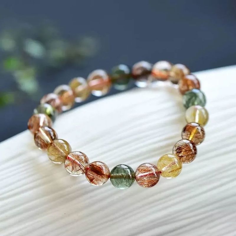Picture of Mulany MB7002 Rutilated Quartz Healing Bracelet