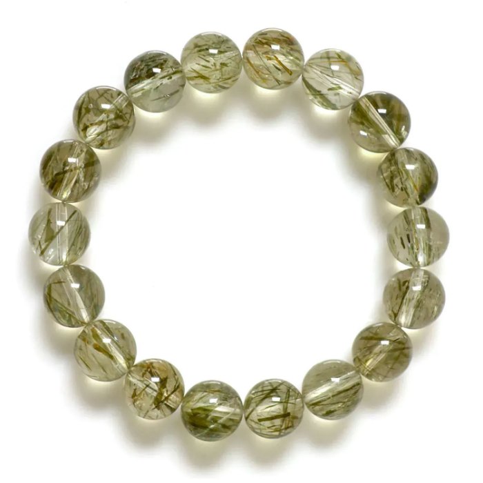 Picture of Mulany MB7003 Green Rutilated Quartz Healing Bracelet