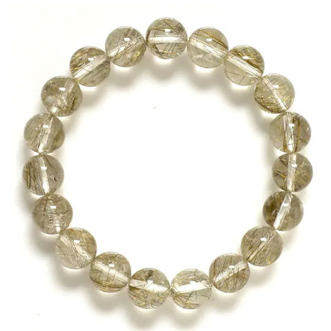 Picture of Mulany MB7004 Silver Rutilated Quartz Healing Bracelet