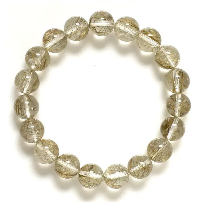 Picture of Mulany MB7004 Silver Rutilated Quartz Healing Bracelet