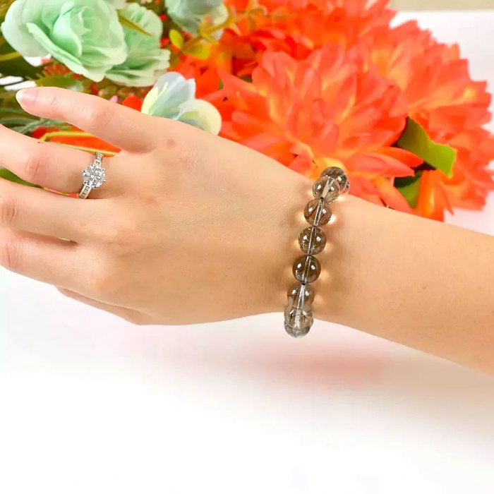 Picture of Mulany MB7005 Black Rutilated Quartz Healing Bracelet