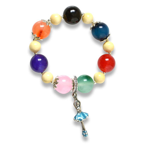 Picture of Mulany MBK8006 Natural Stone & Mulberry Kids Healing Bracelet