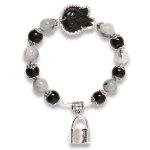 Picture of Mulany MB8010 Ghost Stone With Fox Charm Healing Bracelet