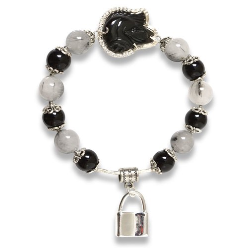 Picture of Mulany MB8010 Ghost Stone With Fox Charm Healing Bracelet