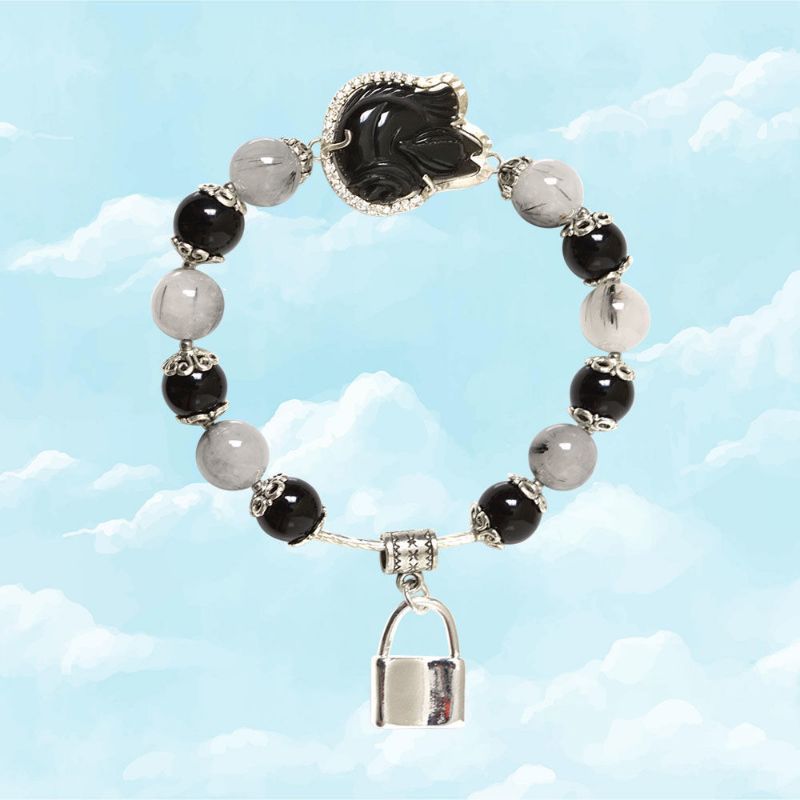 Hình ảnh Vòng Tay Mulany MB8010 Ưu Linh Thạch Và Charm Tỳ Hưu