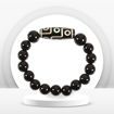 Picture of Mulany MB8030 Obsidian Stone With Dzi Charm Healing Bracelet