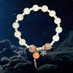 Picture of Mulany MB8037 Moonstone With Silver Charm Healing Bracelet