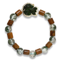 Picture of Mulany MB9001 Agarwood With Fox Charm Healing Bracelet