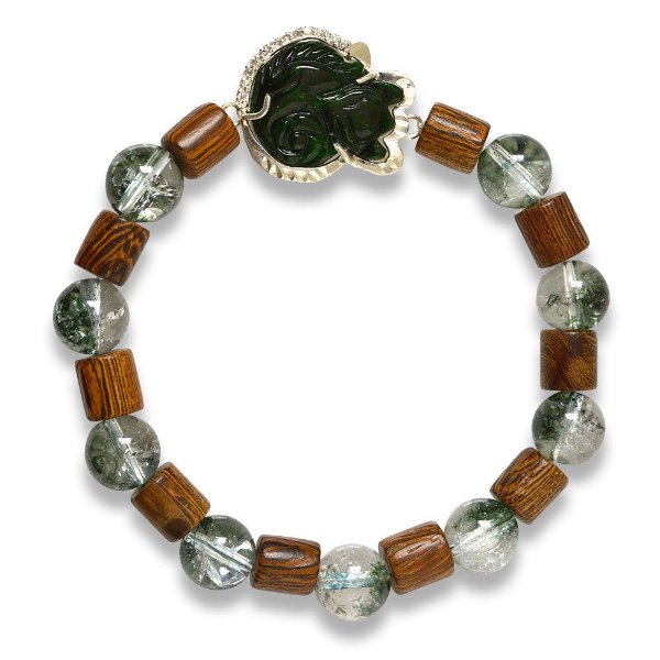 Picture of Mulany MB9001 Agarwood With Fox Charm Healing Bracelet