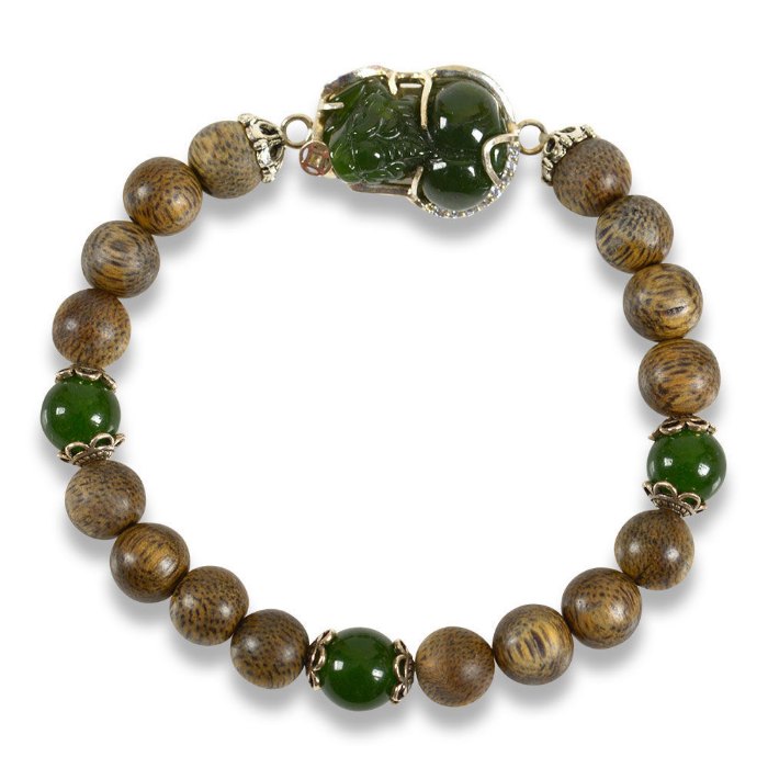 Picture of Mulany MB9002 Agarwood With Pixiu Charm Healing Bracelet
