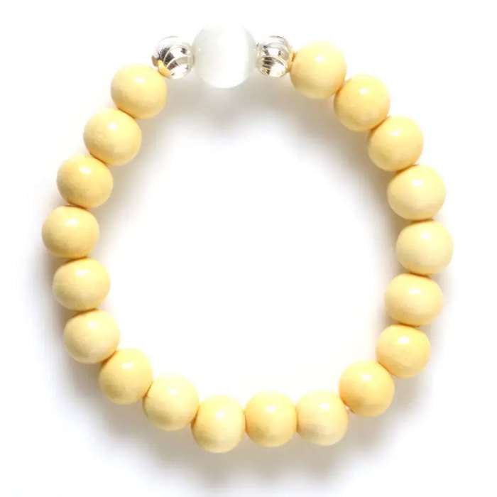 Hình ảnh Vòng Tay Phong Thủy Trẻ Em MBK8009 Dâu Tằm Với Charm Đá