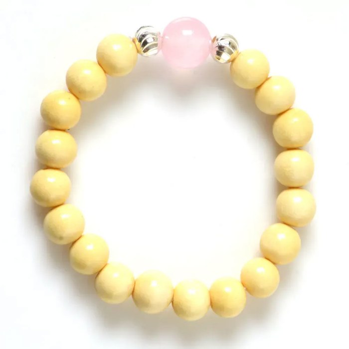 Hình ảnh Vòng Tay Phong Thủy Trẻ Em MBK8009 Dâu Tằm Với Charm Đá