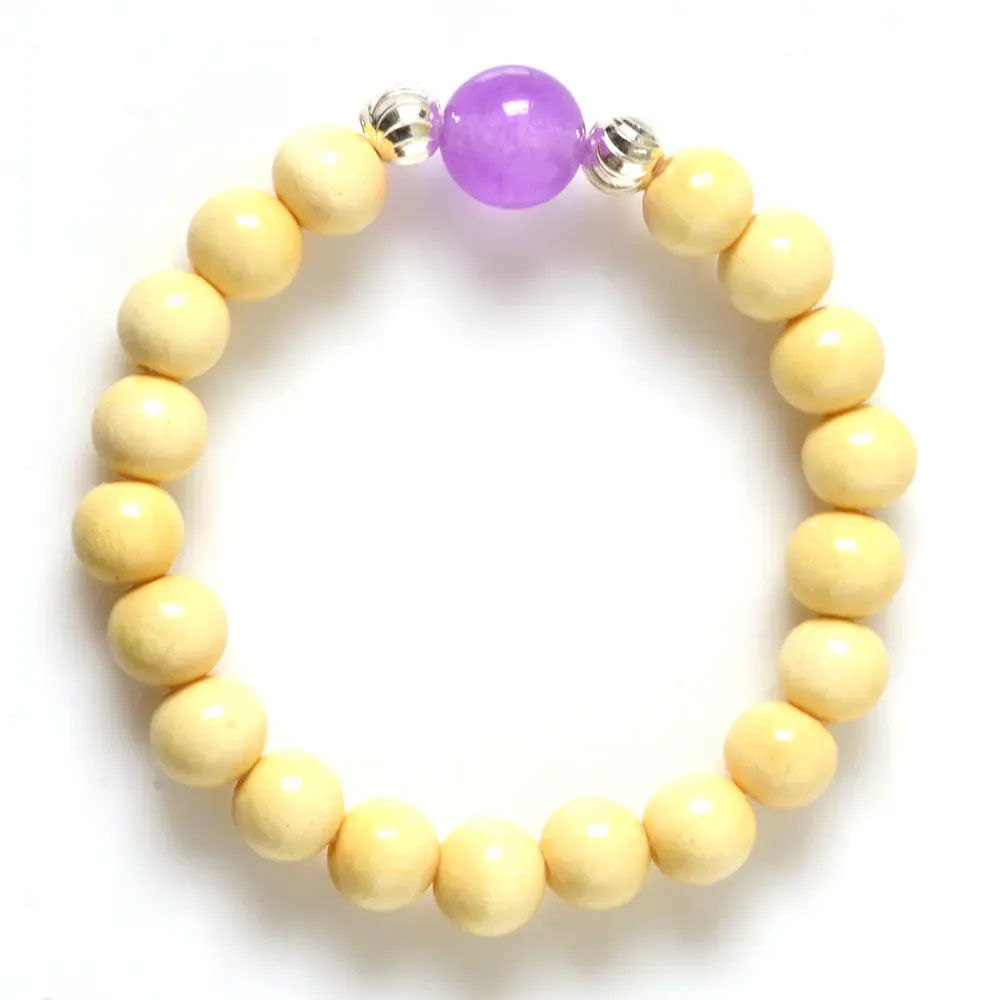 Picture of Mulany MBK8009 Mulberry & Natural Stone Kids Healing Bracelet