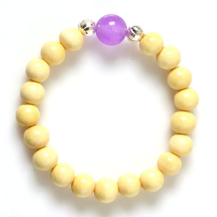 Hình ảnh Vòng Tay Phong Thủy Trẻ Em MBK8009 Dâu Tằm Với Charm Đá