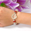 Picture of Mulany MB8002 Red Rutilated Quartz Fox Charm Healing Bracelet