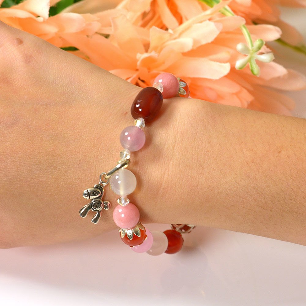 Picture of Mulany MB8012 Multicolor Stone With Pixiu Charm Healing Bracelet
