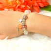 Picture of Mulany MB8037 Moonstone With Silver Charm Healing Bracelet