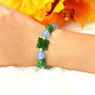 Picture of Mulany MB8040 Green Jade & Aquamarine Healing Bracelet