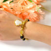 Picture of Mulany MB8053 Obsidian With Jade Buddha Charm Healing Bracelet