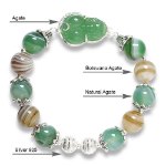 Hình ảnh Vòng Tay Phong Thủy MB8073 Đá Mã Não Với Charm Tỳ Hưu