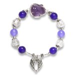 Picture of Mulany MB8079 Amethyst Stone With Fox Charm Healing Bracelet