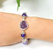 Picture of Mulany MB8079 Amethyst Stone With Fox Charm Healing Bracelet