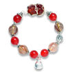 Picture of Mulany MB8081 Red Rutilated Quartz, Agate & Pixiu Charm Healing Bracelet