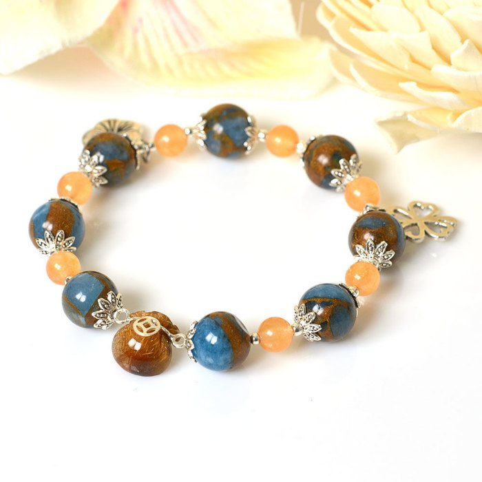 Picture of Mulany MB8083 Tangerine, Cloisonne & Money Bag Charm