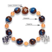 Picture of Mulany MB8083 Tangerine, Cloisonne & Money Bag Charm