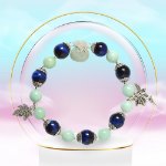 Picture of Mulany MB8088 Tiger Eye, Jade Stone With Money Bag Charm Healing Bracelet