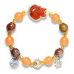 Picture of Mulany MB8007 Tangerine Stone With Fox Charm Healing Bracelet